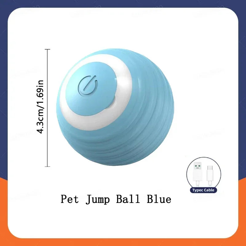 Smart Electronic Dog Toy Ball – Interactive Moving & Bouncing USB Rechargeable Ball for Puppies & Cats, Perfect Birthday Gift