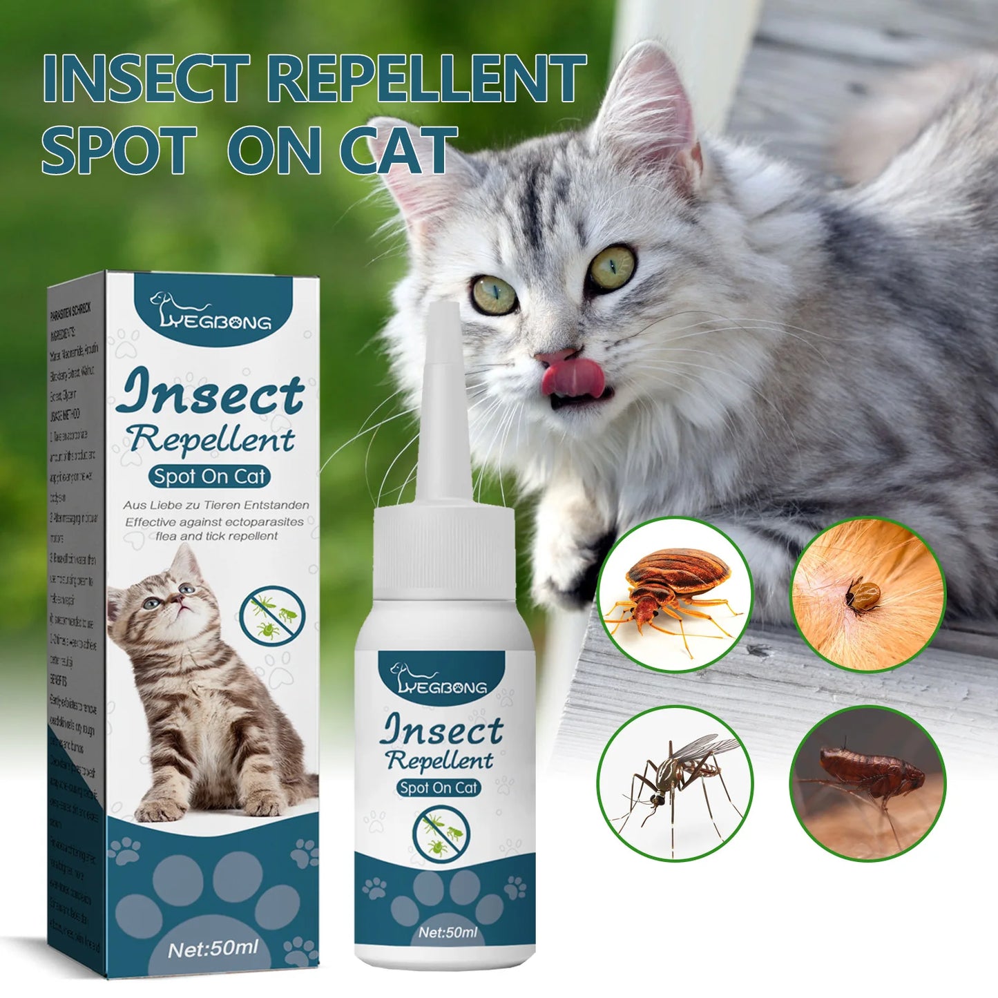 FleaGuard Pet Flea & Tick Killer Drops – Natural Relief for Cats & Dogs