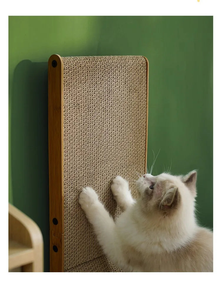 L-Shaped Cat Scratching Board – Corrugated Furniture Protector & Claw Abreaction Toy