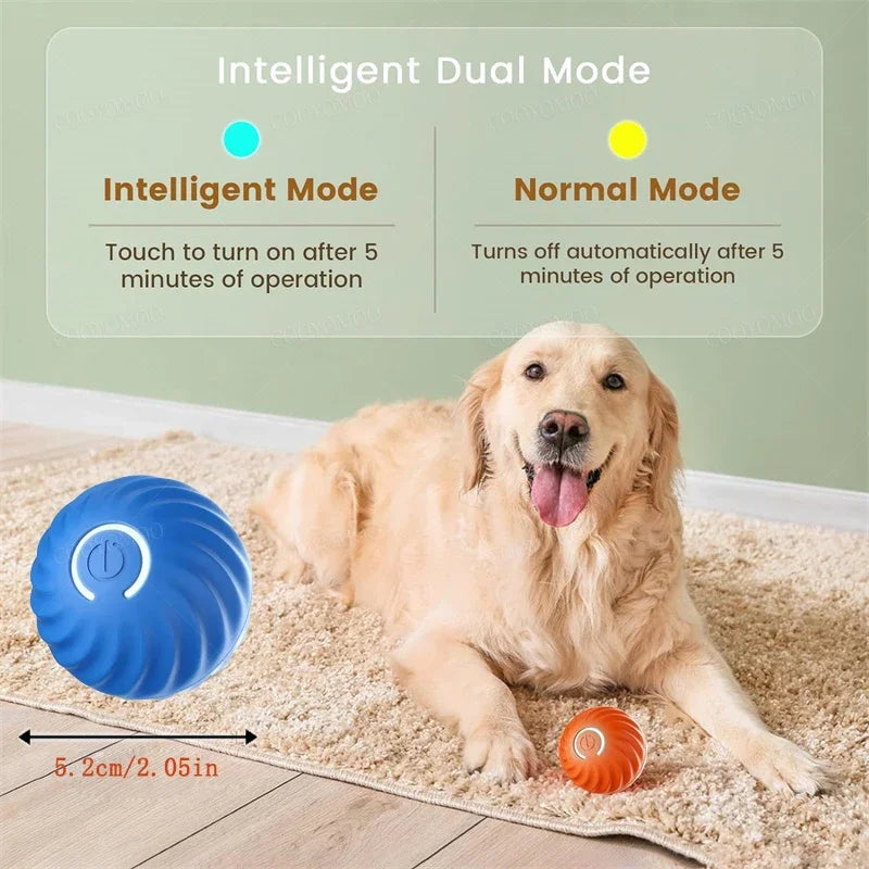 Smart Electronic Dog Toy Ball – Interactive Moving & Bouncing USB Rechargeable Ball for Puppies & Cats, Perfect Birthday Gift