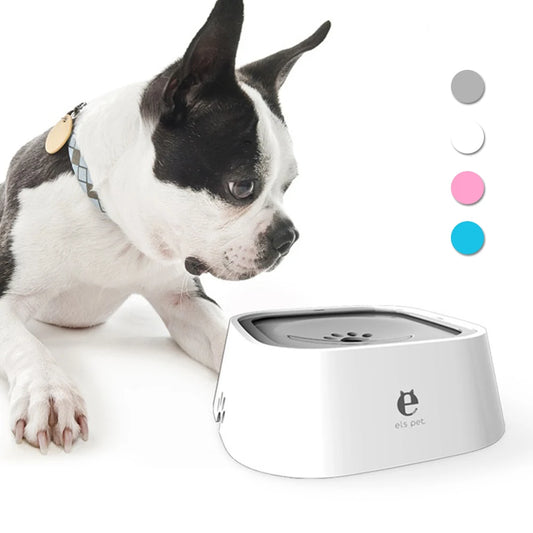 1.5L Non-Spill Floating Water Bowl – Anti-Wet Mouth Drinking Dispenser for Dogs & Cats