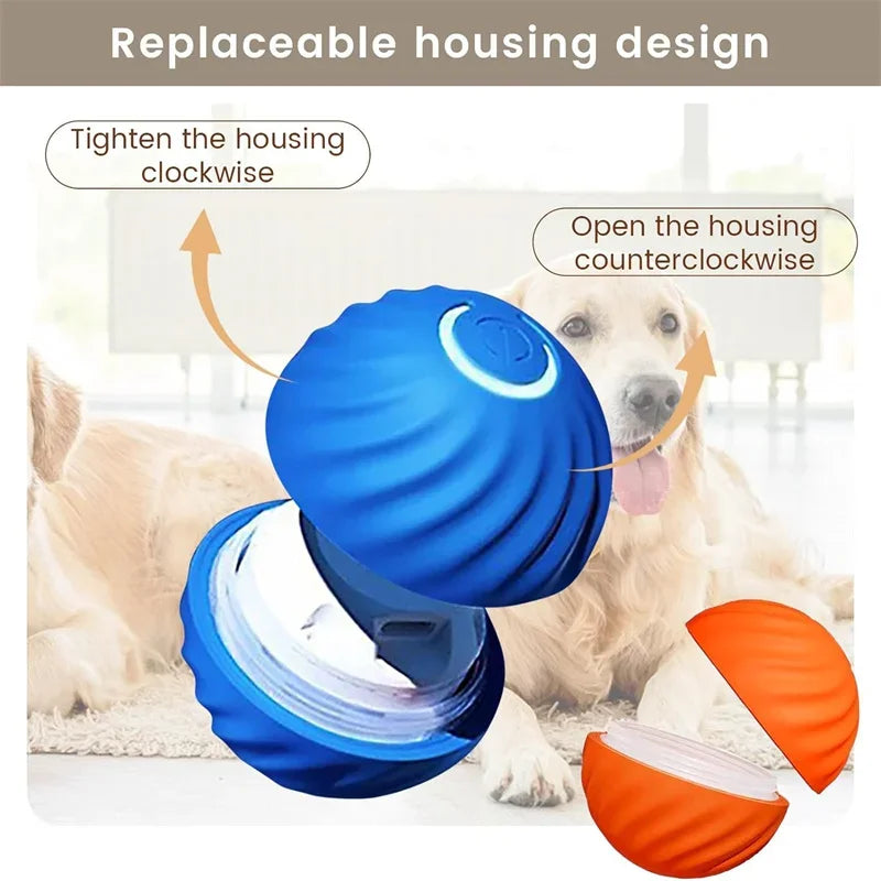 Smart Electronic Dog Toy Ball – Interactive Moving & Bouncing USB Rechargeable Ball for Puppies & Cats, Perfect Birthday Gift