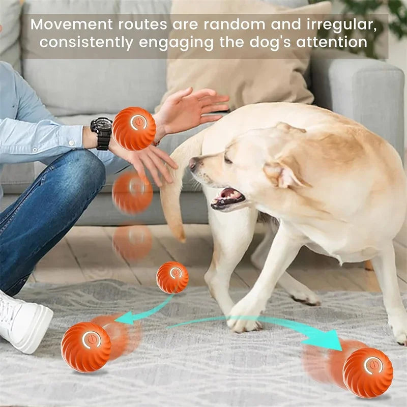 Smart Electronic Dog Toy Ball – Interactive Moving & Bouncing USB Rechargeable Ball for Puppies & Cats, Perfect Birthday Gift